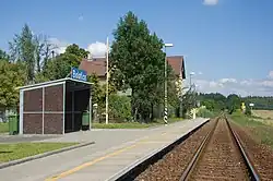 Pohled na nástupiště ve směru na Chuchelnou