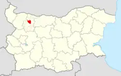 Obština na mapě Bulharska