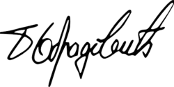 Bosko Obradović, podpis