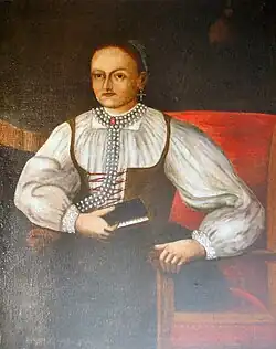 Obraz Žofie Bošňákové ze 17. století od neznámého autora