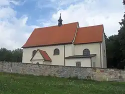 Farní kostel Navštívení Panny Marie na Boušíně u Slatiny nad Úpou.