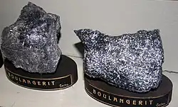 Boulangerit z Příbrami (sbírky Národního muzea v Praze)