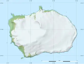 Mapa Bouvetova ostrova