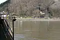 Lodní přístaviště v místě bývalého mostu (2007)