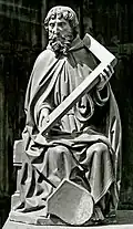 Heinrich Brabender, Saint Thomas, asi 1500, kostel St. Dionysius, Rheine, Německo