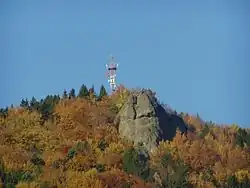 vysílač na vrcholu