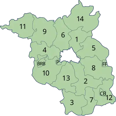 Zemské okresy Braniborsko