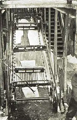 Branické ledárny, mechanizovaný transport ker