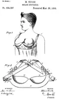 Patent Marie Tucek z roku 1893 Breast supporter