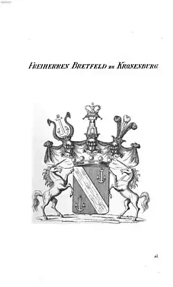 Rodový erb Bretfeldů z Kronenburgu