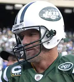 Brett Favre v dresu New York Jets