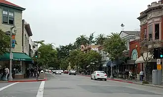 křižovatka ulic Bridgeway a Princess Street