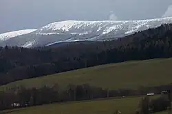 Pohled na Břidličnou horu od Petrova nad Desnou