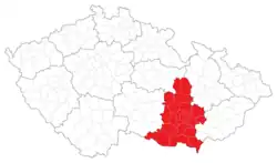 Brněnský kraj na mapě