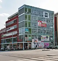 Sídlo školy na Lidické ulici v Brně