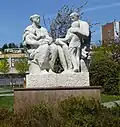 Socha Rodina z roku 1981 v Brně-Žabovřeskách