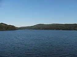 Brněnská přehrada (Kníničská přehrada), dostavěná v roce 1940