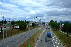 Pohled na střední část Heršpické ulice ve Štýřicích