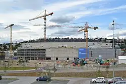 výstavba Areny Brno, srpen 2025