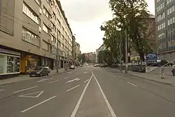 Kotlářská ulice ve čtvrti Veveří