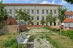 dolní terasy a d´Elvertovo křídlo