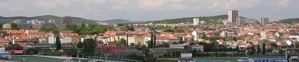 Panoramatický pohled na Královo Pole od východu (2008)
