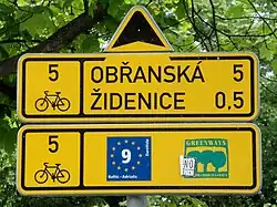 Značení cyklotrasy