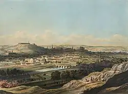 Brno z Kraví hory (1850)