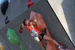 Brooke Raboutouová na SP 2017 v boulderingu v Mnichově