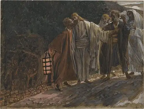 Jidášův polibek, James Tissot, Brooklynské muzeum, mezi lety 1886 a 1894
