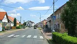 Hlavní ulice v Brozanech