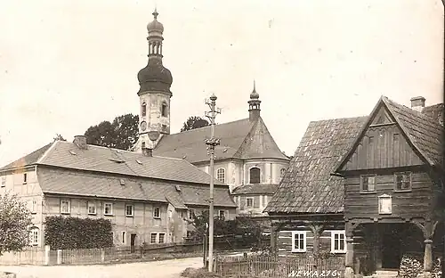 Kostel na historickém snímku