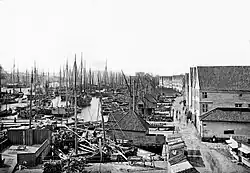 Bryggen v Bergenu, 1866