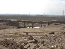 Železniční most přes Nachal Be'er Ševa poblíž Tel Be'er Ševa