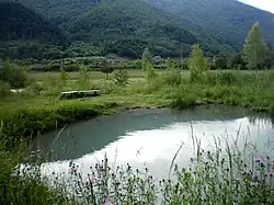 Bublající sirné jezírko