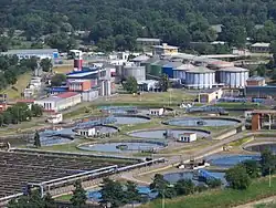 část čistírny, tzv. Stávající vodní linka