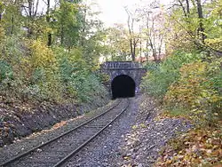 Východní portál tunelu