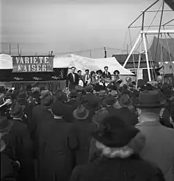 Matějská pouť, varieté Kaiser, 30.–50. léta