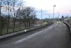 Pohled na zastávku.