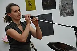 Na koncertu skupiny Budoár staré dámy v roce 2015