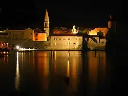 Historické město v noci