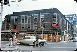 Building under demolition