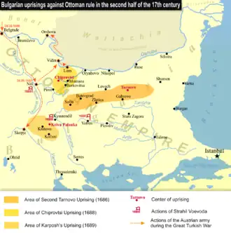 Povstání Bulharů proti Osmanské říši v 17. století