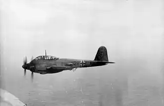 Me 210 A-1 nad Francií, 1942