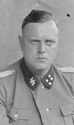 Günther-Eberhardt Wisliceny jako SS-Sturmbannführer (Major).