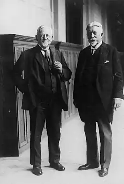 August von Parseval (vlevo) a Johann Schütte (vpravo) v listopadu 1929