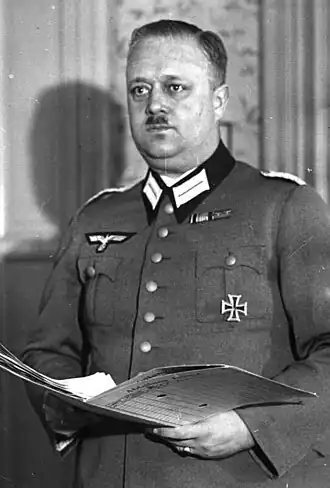 Hasso von Wedel jako major na fotografii z konce listopadu roku 1938.