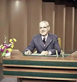 Stoph během novoročního projevu v roce 1974