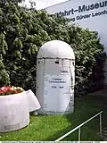 Einmann-Luftschutzbunker v německém muzeu