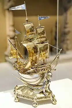 Francouzská umělecky zpracovaná slánka z roku 1527 (nebo 1528)